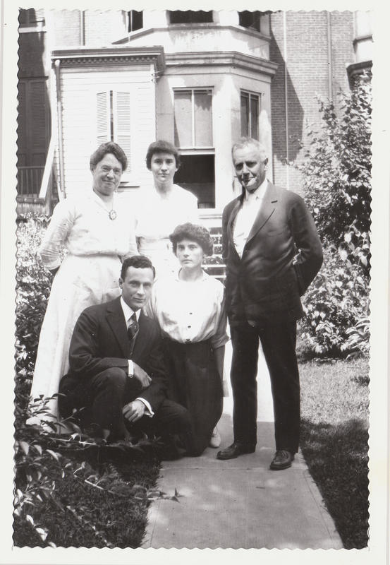 18. The Herbert Hooper family in front of the house on Bolton Street about 1915.