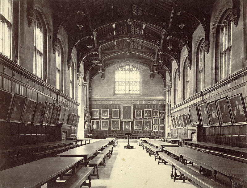1. The dining hall of Christ Church, Oxford.