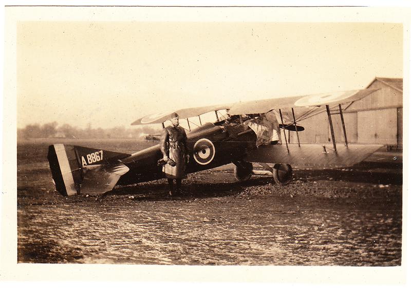 3. “Parr beside Spad. By Bishop Wilson. London Colney Jan 1918.”