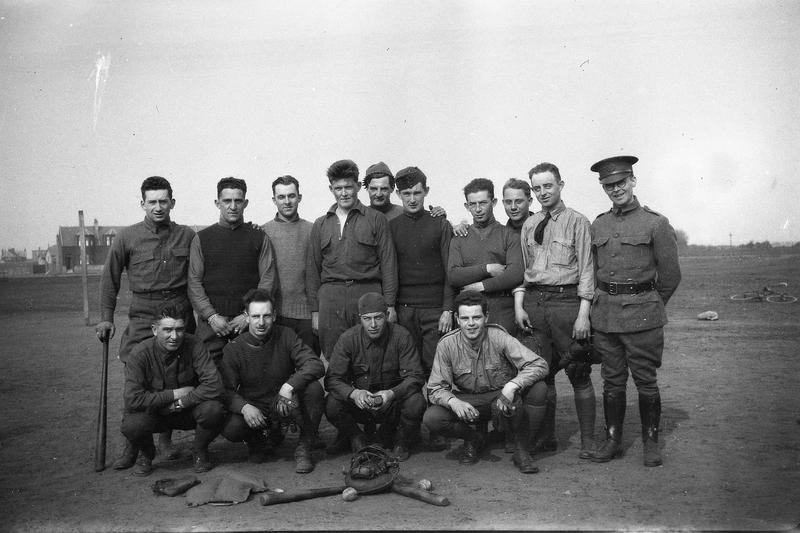 4. Baseball, the American Air Mechanics team. Ayr, Saturday, April 27, 1918.